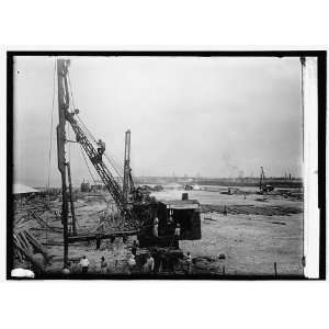  Photo Panama Canal. Cristobal leveling station 1909