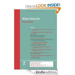 Bund Dossier Kurzarbeit (Onlineprodukt) (German Edition) Bund Verlag 