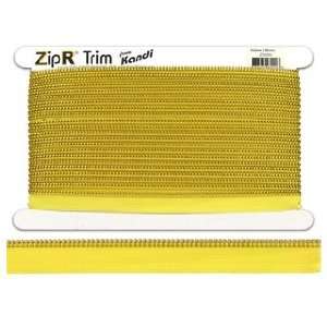  Kandi ZipR Trim Brass Teeth Yellow Arts, Crafts & Sewing