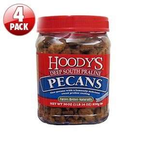  Hoodys® Deep South Praline Pecans 4   30 oz. Jars 