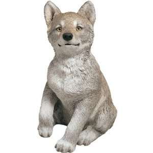  Sandicast Life Size Wolf Pup Statue