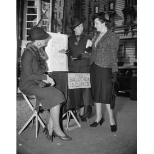  1938 November 8. No vote. D.C. ballot boxes draped in 