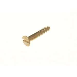 SCREWS No. 6 X 3/4 INCH SLOTTED CSK COUNTERSUNK EB BRASS PLATED ( pack 