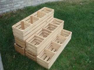 HAND MADE WOOD CRATES PLANTER BOXES/DISPLAY CASES  