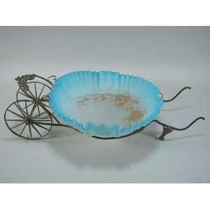  Victorian Art Glass Brides Basket