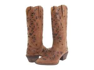   Miranda Womens Western Cowboy Boots Tan Crazyhorse 52101 Size 6 10