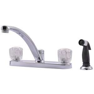  Ultra Single Handle Kitchen Faucet With Sprayer, Chrome 