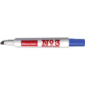   10522 No. 3 Ultra Ink Marker, 0.625 Diameter, 5 Length, Blue Color