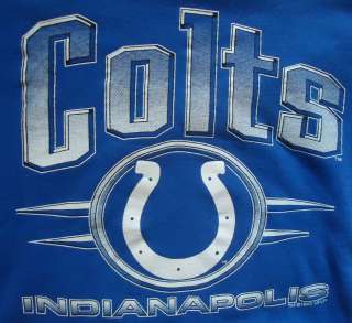  Indianapolis Colts Football Crewneck Sweatshirt Mens Large L  