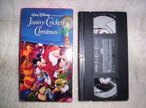 VHS Z3 Walt Disney Jiminy Crickets Christmas animated Snow White 