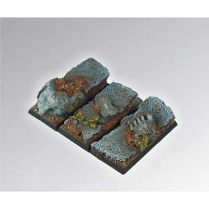  Square Bases Elven Ruins Square Bases 50mm/25mm (3) Toys 