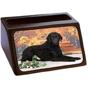  Curly Coated Retriever Business Card Holder Office 