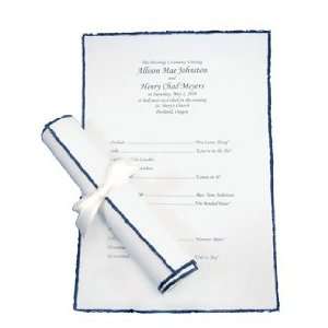  Invitation Scroll Paper   Deckle Edge   White Pelagus (50 