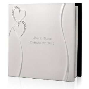  Personalized Wedding Romance Silver Guest Book Everything 