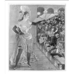  Historic Print (L) [Scantily clad cabaret dancer at 