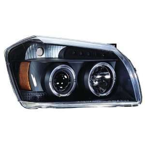 IPCW CWS 417B2 Clear Projector Headlight with Rings and Black Housing 