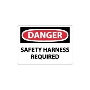  OSHA DANGER Safety Harness Required Safety Sign