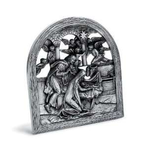  SKS Pewter Nativity Scene w/Candle