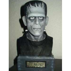  Frankenstein SILVER SCREEN Bust Coin Bank Boris Karloff 