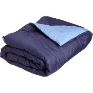  Martex Reversible Full/Queen Comforter, Navy/Ceil Blue 