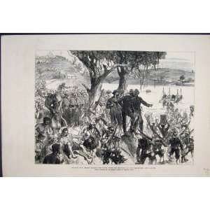  1879 Zulu War Troops Tugela Lord Chelsford Sketch