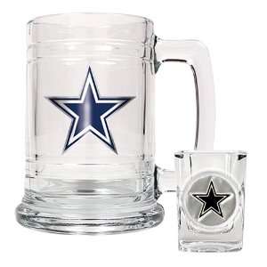  Dallas Cowboys Beer Mug And Shot Glass Boilermaker Set 