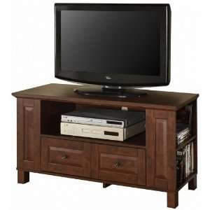  44 Multi Purpose Wood TV Console   Traditional Brown By 