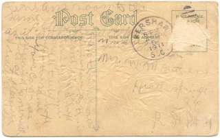 1911 Antique Postcard Birthday Greeting July Ruby  