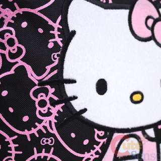 Hello Kitty 16 Large School Backpack Lunch Bag Set Black Pink 