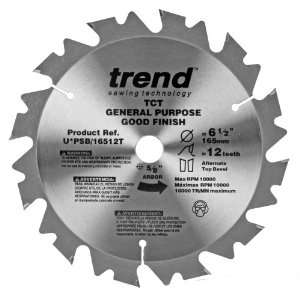  Trend PSB/16512T Professional Saw Blade 6 1/2 Inch by 12 
