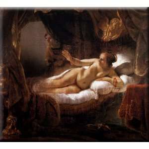  Danae 16x15 Streched Canvas Art by Rembrandt