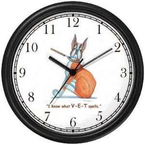  Great Dane Dog Cartoon or Comic   JP Animal Wall Clock by 