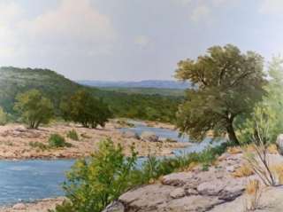 Porfirio Salinas (1910 1973) Original Vintage Texas Landscape 