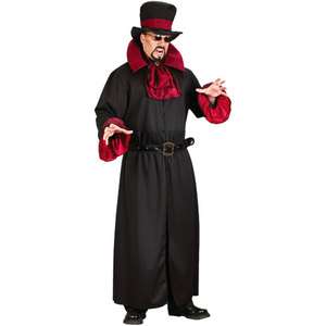 DUKE OF DARKNESS Jack The Ripper Or Goth Vampire Big & Tall Costume DF 
