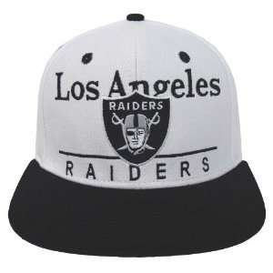  Los Angeles Raiders Dash Retro Snapback Cap Hat White 
