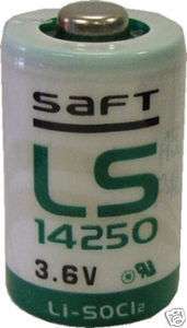 SAFT LS 14250 LS14250 C 1/2 AA 3.6v lithium battery  