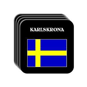 Sweden   KARLSKRONA Set of 4 Mini Mousepad Coasters