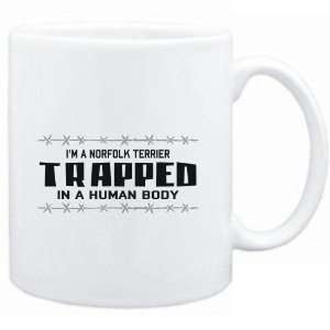 Mug White  I AM A Norfolk Terrier TRAPPED IN A HUMAN BODY  Dogs 