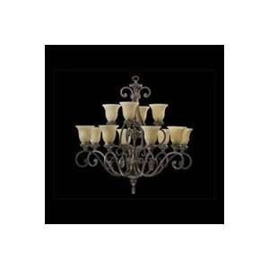  6380   Dauphine Energy Star 12 Light Chandelier 