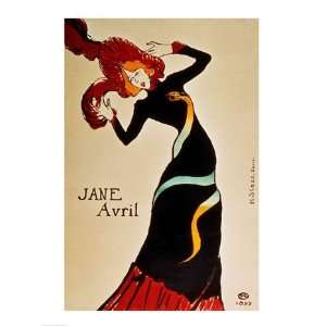 Jane Avril   Poster by Henri de Toulouse Lautrec (18x24)