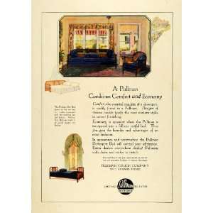  1923 Ad Pullman Couch Furniture Davenport Pullout Day Bed 