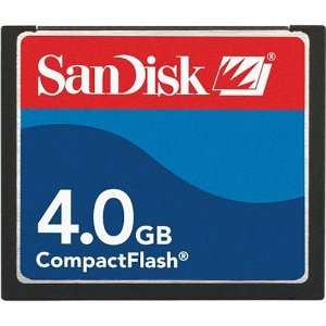  Sandisk 4GB COMPACTFLASH CARD ( SDCFB 4096 A10 Retail 