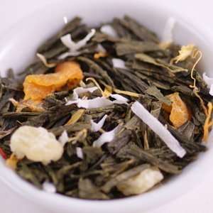 Ovation Teas   Tropical Green Tea teabags  Grocery 