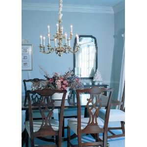 Holtkotter 3812PB 3800 Collection 12 Light Single Tier Chandelier in 