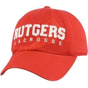 Rutgers Scarlet Knights Lacrosse Red Crease Adjustable Hat