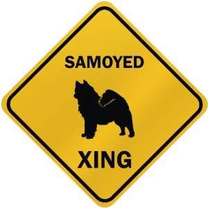  ONLY  SAMOYED XING  CROSSING SIGN DOG