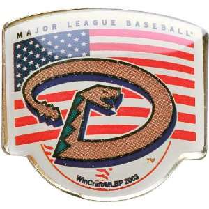  Arizona Diamondbacks Flag/Baseball Pin