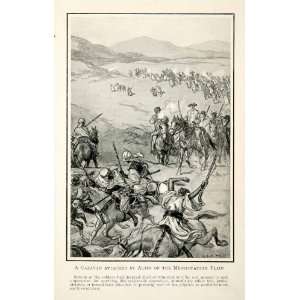  1907 Print Mesopotamia Arab Caravan Attack Robbers Art 