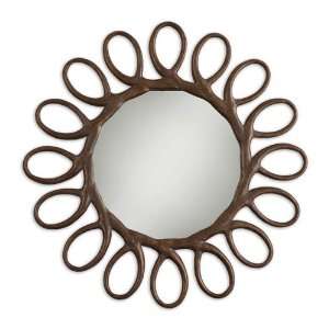  Uttermost Saltaire Mirror in Antiqued Gold Leaf