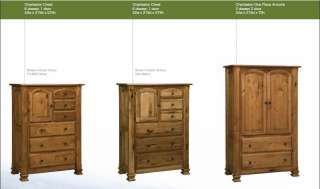 Luxury Amish Rustic Cherry Bedroom Set Solid Wood Full Queen King Size 